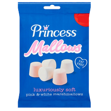 Retail Pack Princess Mallow Pink and White 12 x 150g