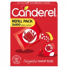 Canderel Refill Sachets 5 x 100 Tablets