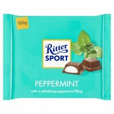 Ritter Sport Peppermint Dark Chocolate 100g