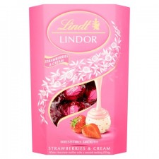 Lindt Lindor Strawberries and Cream 200g