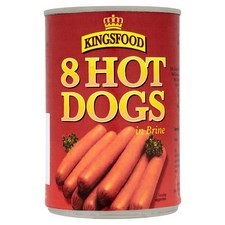 Retail Pack Kingsfood 8 Hot Dogs in Brine 400g  x 12