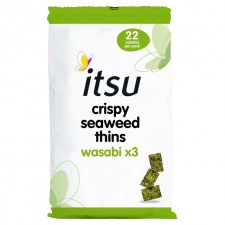 Itsu Wasabi Seaweed Thins 5g x 4 per pack