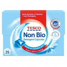 Tesco Non Biological Laundry Capsules 25 Washes 425Ml