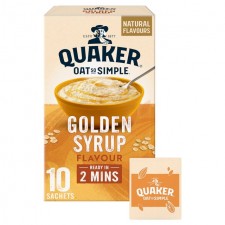 Quaker Oat So Simple Golden Syrup 360g 10 Sachets