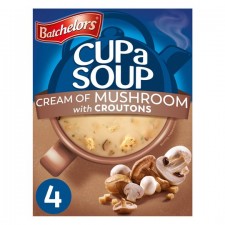 Batchelors Cup A Soup with Croutons Cream of Mushroom Granules 4 sachets