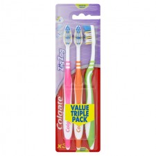 Colgate Zig Zag Medium Toothbrush 3 Pack