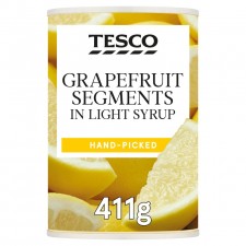 Tesco Grapefruit Segments In Light Syrup 411g tin