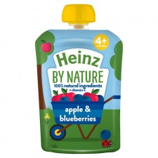 Heinz 4 Month Apple and Blueberries 100g pouch