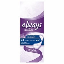 Always Discreet Large Liners 24 per pack