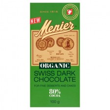 Menier Organic 80% Dark Chocolate 100g