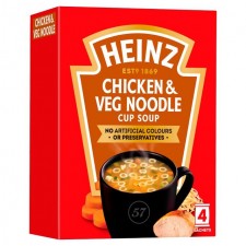 Heinz Chicken Noodle and Vegetable Cup Soup 4 Sachets