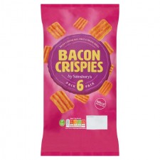 Sainsburys Bacon Crispies 6x20g