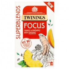 Twinings Superblends Focus Mango Pineapple and Ginseng Tea 20 Tea Bags