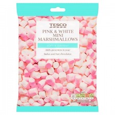 Tesco Pink and White Mini Marshmallows 100g