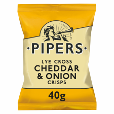 Retail Pack Pipers Cheddar and Onion Crisps 24 x 40g