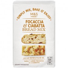 Marks and Spencer Foccacia and Ciabatta Bread Mix 500g