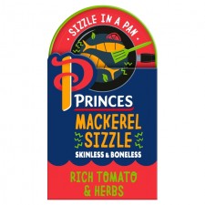 Princes Mackerel Rich Tomato And Herbs Sizzle in a Pan 160g