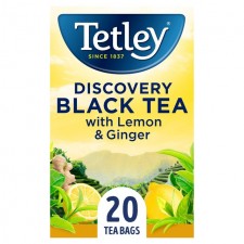 Tetley Discovery Black Tea with Lemon and Ginger 20 per pack