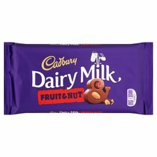 Retail Pack Cadbury Fruit and Nut 15x180g