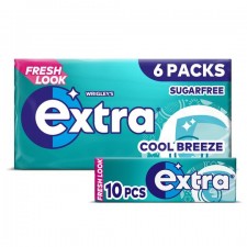 Wrigleys Extra Chewing Gum Cool Breeze 6 Pack
