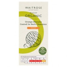 Waitrose Duchy Organic Dark Chocolate Orange Biscuits 100g