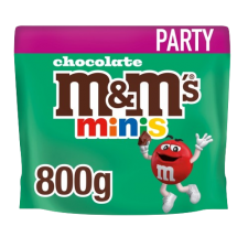 M&Ms Minis Milk Chocolate Party Mix Bulk Snack Bag 800g