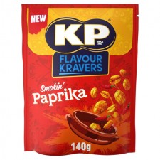 KP Flavour Kravers Smokin Paprika Peanuts 140g