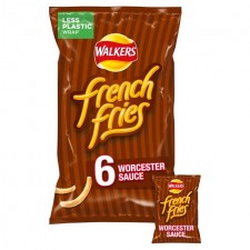 Walkers French Fries Worcester Sauce 6 pack