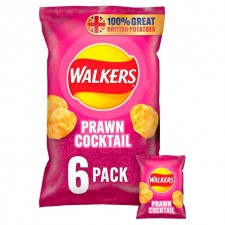 Walkers Prawn Cocktail Crisps 6 Pack