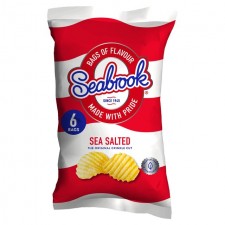 Seabrook Sea Salted Crinkle Cut Crisps 6 Pack