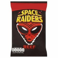 Space Raiders Beef Flavour Cosmic Corn and Wheat Snacks 36 x 25g