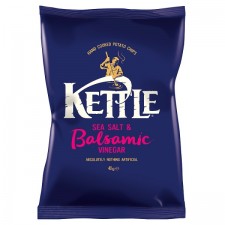 Retail Pack Kettle Chips Sea Salt and Balsamic Vinegar 18 x 40g Box
