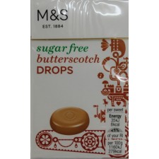 Marks and Spencer Sugar Free Butterscotch Drops 42g box