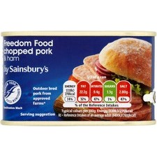 Sainsburys Chopped Pork and Ham 200g
