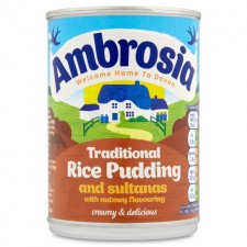 Ambrosia Traditional Rice Pudding with Sultanas and Nutmeg 425g Tin
