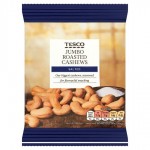 Tesco Jumbo Roasted and Salted Cashew Nuts 150g