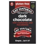 Eat Natural Gluten Free Cranberries Macadamias And Dark Chocolate Bars 4 x 33g