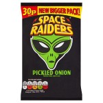 Space Raiders Pickled Onion Flavour Cosmic Corn Snacks 36 x 25g