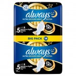 Always Ultra Sanitary Towels Secure Night Extra Size 5 14 per pack