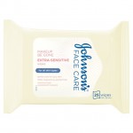 Johnsons Face Care Extra Sensitive Wipes 25