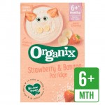 Organix Strawberry and Banana Porridge 120g 6 Months