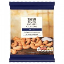 Tesco Jumbo Roasted and Salted Cashew Nuts 150g