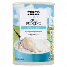 Tesco Low Fat Creamed Rice Pudding 400g Tin