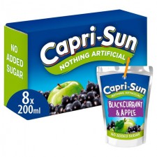 Capri Sun Blackcurrant No Added Sugar 8 x 200ml