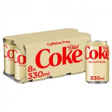 Coca Cola Diet Caffeine Free 8 x 330ml Cans