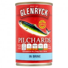 Glenryck Pilchards In Brine 155g