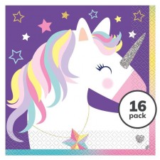 Magical Unicorn Napkins 16 per pack