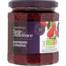 Sainsburys Taste the Difference Raspberry Conserve 340g