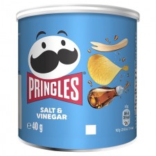Retail Pack Pringles Salt and Vinegar 40g Mini Tubes x 12