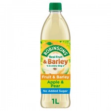 Robinsons Fruit and Barley No Added Sugar Apple and Pear 1L